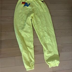 Aviator Nation Bright Yellow Joggers